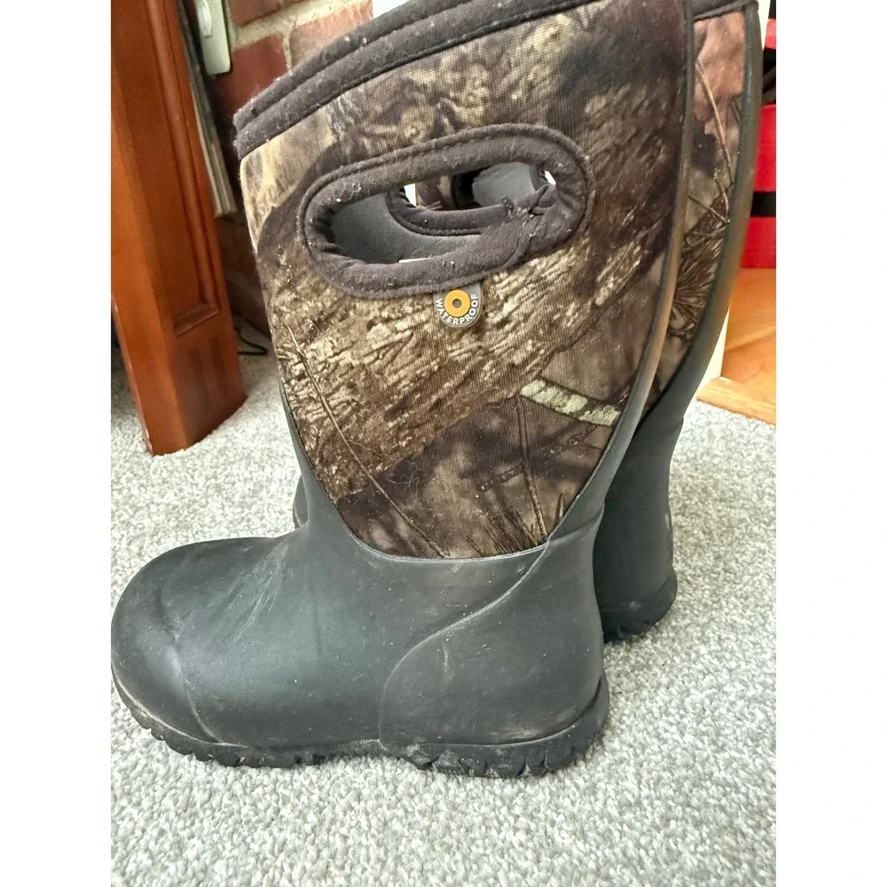 Bogs York Camo Kids Waterproof Insulated Rain Snow Boots Size 11 Camouflage
